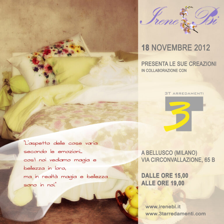 invito presentazione biancheria su misura