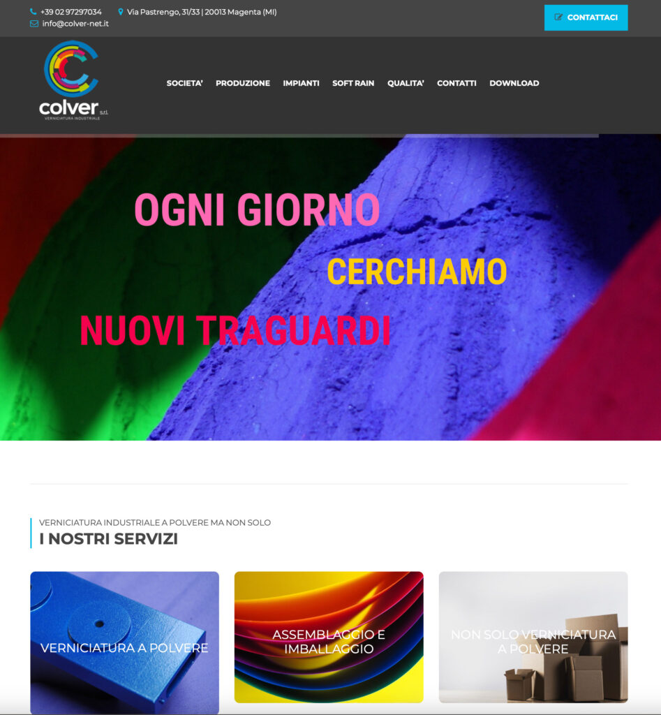 Colver Magenta creazione sito web